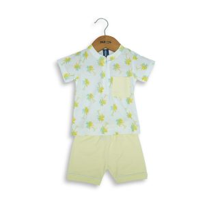 Roger Shirt & Shorts Set Yellow