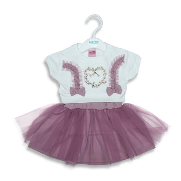 Rosy Party Wear Frock Royal Purple