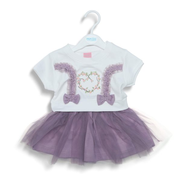 Rosy Party Wear Frock Purple