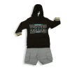 Xavi Shirt & Short Set-Hoodie Green